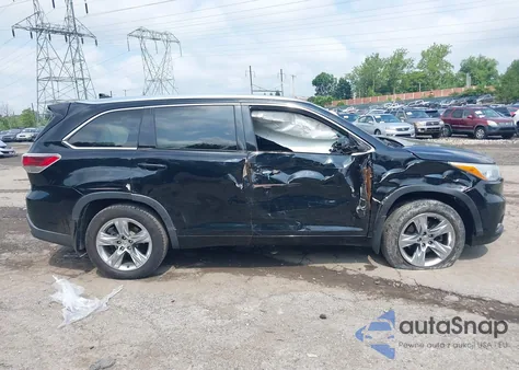 2015 Toyota Highlander Limited V6 из США, поврежденный, VIN 5TDDKRFH3FS081529